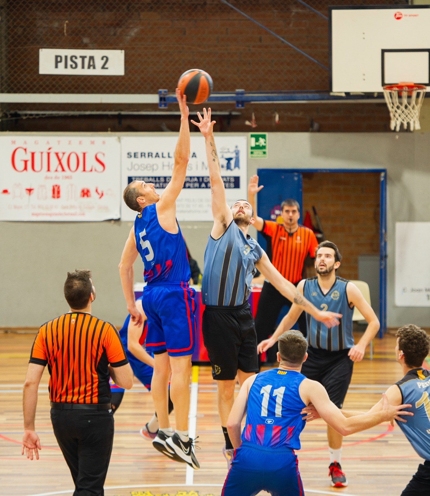 Acció de partit del sènior masculí del club